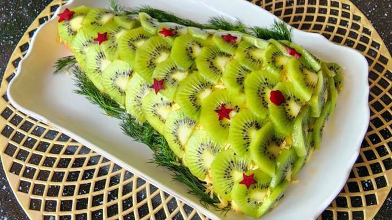 Салат «Ялинка» з ківі: святковий рецепт новорічного дива на столі